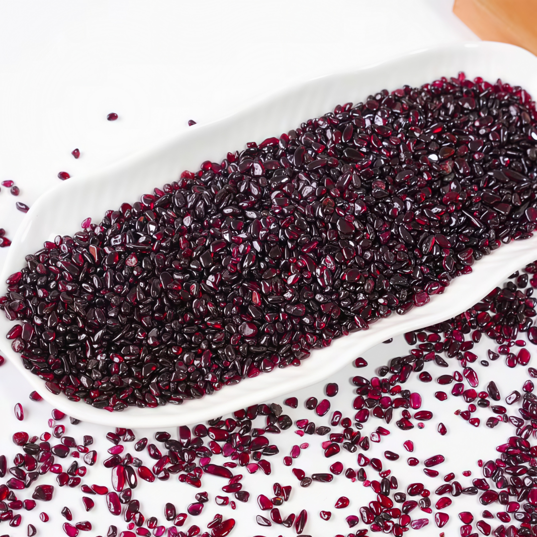 Aquarium Marine Fish - Natural Garnet Crushed Stone, Garden Decoration,