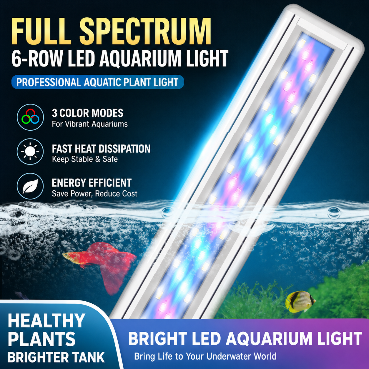 Aquarium Marine Lights - 220V LED Aquarium Plant Light RGBW