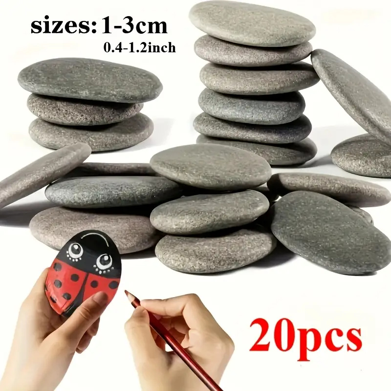20Pcs Natural River Rocks Smoo - đánh giá và giá Aquarium Marine Fish