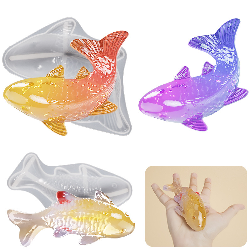 3D Koi Fish Shaped Epoxy Resin - đánh giá và giá Aquarium Marine Fish