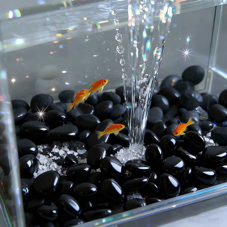 200g Black High Polished Natur - đánh giá và giá Aquarium Marine Fish
