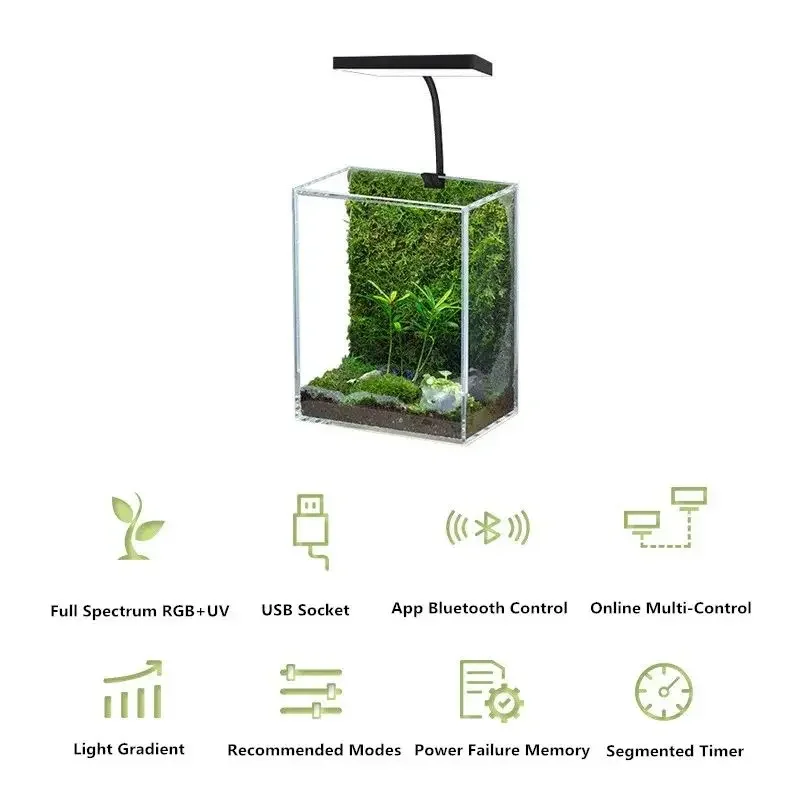 WEEK AQUA Mini 9 Pro USB Nano  - đánh giá và giá Aquarium Marine Lights