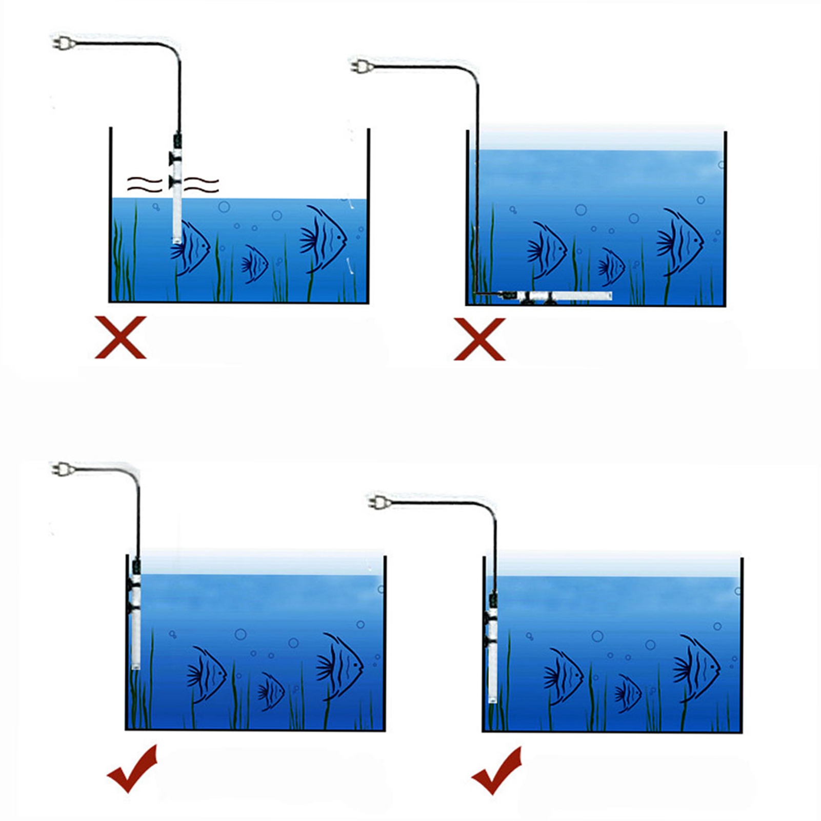 Submersible Heater Heating Rod - đánh giá và giá Aquarium Marine Lights