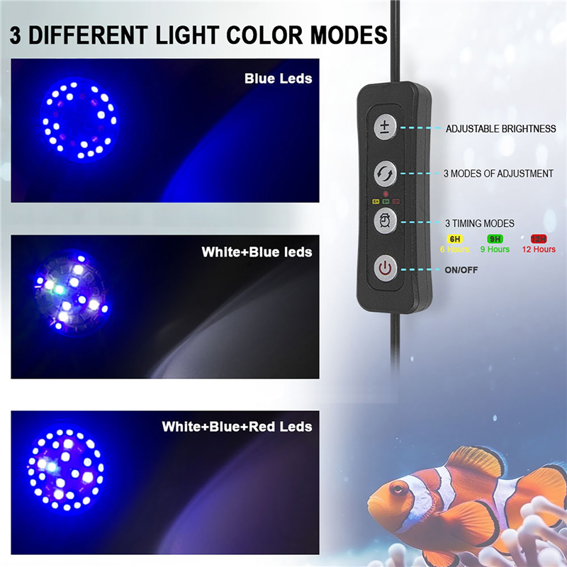 30W Aquarium Fish Tank Sea Wat - đánh giá và giá Aquarium Marine Lights
