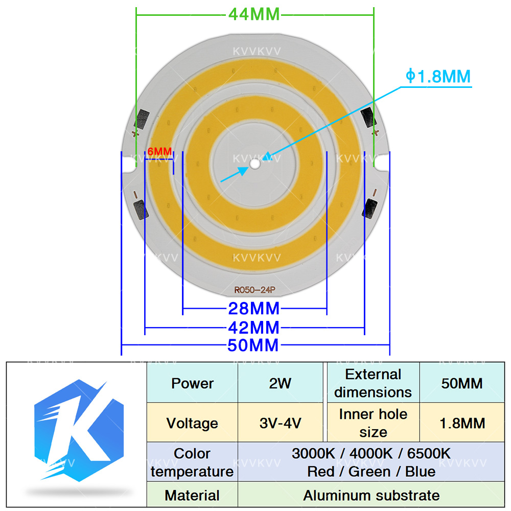 3V 4V Round COB LED Lamp Parts - đánh giá và giá Aquarium Marine Lights